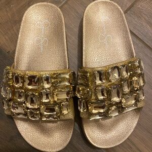 Jessica Simpson Gold Sandals!